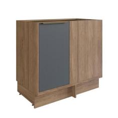 Imagem de Balcão De Canto Reto De Cozinha Herval Ten, 100% Mdf 1 Porta 92 Cm