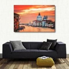Imagem de Quadro Decorativo - Paisagem Cidade de Veneza - Tela em Teci