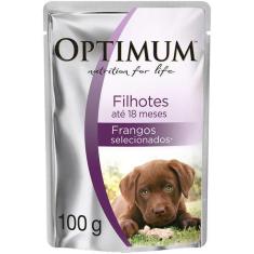 Imagem de Ração Úmida Optimum Sachê Frango Para Cães Filhotes - 100 G