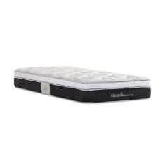 Imagem de Colchão  Solteiro Herval Molas Superlastic Marselha 25X 188X 88 cm Branco/Preto