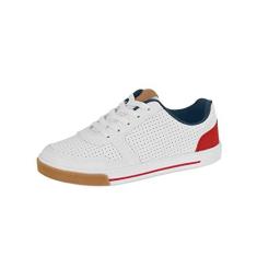 Tênis Molekinho Infantil Meninos, Branco/Vermelho, 33