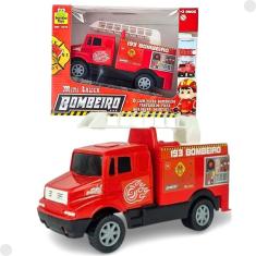 Imagem de Caminhão Brinquedo Mini Truck Bombeiro 0073 - Samba Toys