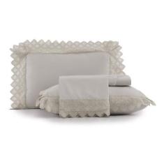 Imagem de Jogo De Cama Casal Altenburg Bordados Em Cetim 300 Fios -Ballerina