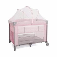 Imagem de Berço Cercado Portátil p/Bebê Sleep 18kgs Rosa Claro Voyage