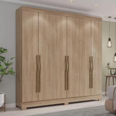 Imagem de Guarda-roupa 6 Portas 3 Gavetas Gael Espresso Móveis