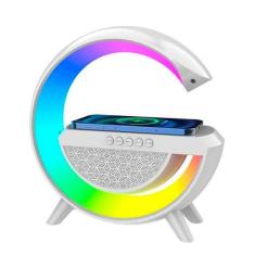 Imagem de Caixa Som Luminária G Speaker Indução Rgb Bluetooth