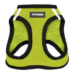 Imagem de Best Pet Supplies Peitoral Para Cães Voyager Step-In Air – Colete De Malha Para Todos Os Climas Para Cães E Gatos Pequenos E Médios Da – Arnês (Acabamento Verde Limão/Preto) 2Pp