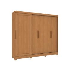 Imagem de Guarda-Roupa Casal Molina com Pés 5 PT 4 GV Canela