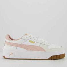 Imagem de Tênis Puma Carina Street BDP Feminino Branco e Rosa-Feminino