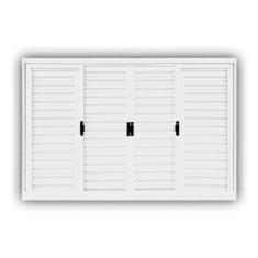 Imagem de Janela de Aço Veneziana de Correr 100x150cm 6 Folhas Minas Sul MGM