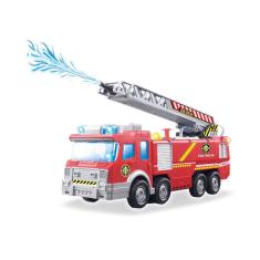 Caminhão de Bombeiros Com luz e Som Escada Sobe Gira 1:16 Brinquedo  Infantil Shiny Toys 000435 : : Brinquedos e Jogos