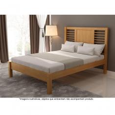 Imagem de Cama Casal Em Madeira Maciça 1,60 Nápoles Mel