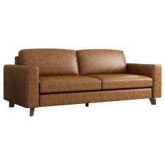 Imagem de Sofá Decorativo 280cm Moscou Pu Sintético Caramelo G52 - Gran Belo