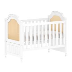 Imagem de Berço Classic - Branco Fosco com Palha