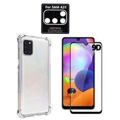 Imagem de Capinha de Celular Anti Impacto + Película 9D Nano Blindada + Película Câmera Compatível Samsung Galaxy A31