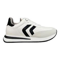 Imagem de Tênis Via Marte Casual Feminino 2313403 Branco + Preto-Feminino