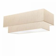 Imagem de Plafon Duplo Retangular Md-3071 80X40 70X30 Bivolt Bege