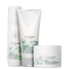Imagem de Kit Wella Nutricurls Waves E Curls - Home Care 03 Produtos
