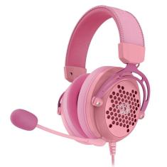 Imagem de Headset Gamer Redragon Diomedes USB+3.5mm 7.1 Surround Drivers 53mm Pink - H388-P