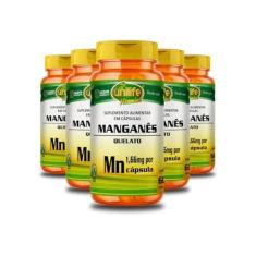 Imagem de Kit 5 Manganês Quelato MN 60 cápsulas Unilife