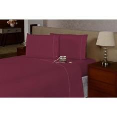 Imagem de Lençol Solteiro 2 Pçs Ponto Palito Percal 180 Fios - Rafaloro