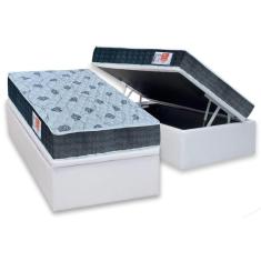 Imagem de Conjunto Box Baú Solteiro: Colchão Espuma Orthoflex D45 Comfortpedic Line + Base CRC Courano White(88x188)