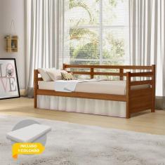 Imagem de Cama Solteiro Com Colchão Babá Madeira Maciça Enjoy Mona Mais Nicho -