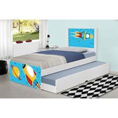 Imagem de Bicama Juvenil Adesivada Foguete Espacial