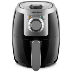 Imagem de Fritadeira Elétrica sem Óleo com Controle de Temperatura e Cronômetro, 2L, 1000W - CHEFMAN TurboFry, Preta