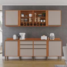 Imagem de Cozinha Compacta 4 Peças 6 Portas 4 Gavetas Pérola