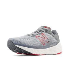 Imagem de New Balance Fresh Foam X 840f V1 Tênis de corrida masculino, Alumínio cinza/vermelho verdadeiro, 41