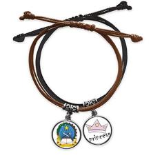 Imagem de DIYthinker Pulseira de couro com emblema nacional Luanda Angola com corrente de mão