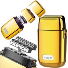 Imagem de Shaver Barbeador Elétrico Profissional Lançamento Full Metal Kemei Km-