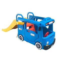 Imagem de Playground Ônibus Escorregador Infantil c/ Mini Golf e Cesta - Importw