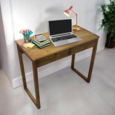 Imagem de Mesa Escrivaninha Para Estudo Com 2 Gavetas Mesinha Para Computador - 