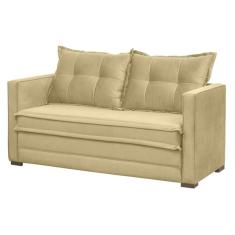 Imagem de Sofa Cama 02 Lugares Londres Suede Marfim D'monegatto