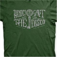 Imagem de Camiseta Panic! At The Disco Musgo e  em Silk 100% Algodão