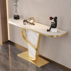 Imagem de Mesa de console dourada, mesa de console estreita de 80/100/120 * 30 * 80 cm, mesa de console de sofá, mesa de console moderna para entrada de corredor de sala de estar, sagacidade, 80 cm