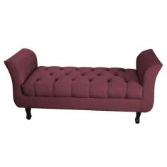 Imagem de Divã Recamier Barcelona - 1,50 Suede - Vinho