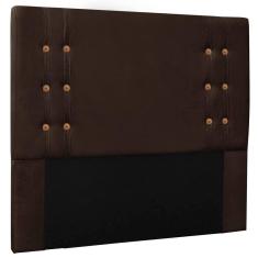Imagem de Cabeceira Estofada Cama Box Casal Monreale 140cm Suede Café