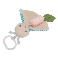 Imagem de Handbells Chocalhos de bebê, Formato Bonito, Leve, Portátil, Som Interessante, Material de Pelúcia, Carrinho de bebê, Brinquedo de Pelúcia Multiuso para Carro (Borboleta)