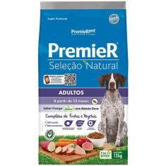 Imagem de Ração Premier Pet Seleção Natural Cães Adultos Frango Korin com Batata Doce - 12 Kg