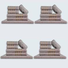 Imagem de Jogo De Toalhas 24 P?s Cole??o Montreal 100% Algod?o Cinza