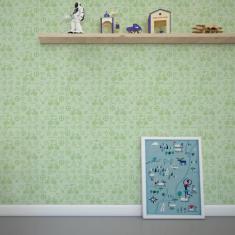 Imagem de Papel de Parede Infantil Brinquedos