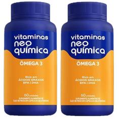 Imagem de Kit Com 2 Vitaminas Ômega 3 com 60 Cápsulas - Neo Química