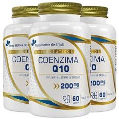 Imagem de KIT 3X Coenzima Q10 200mg 60 Cápsulas - Flora Nativa