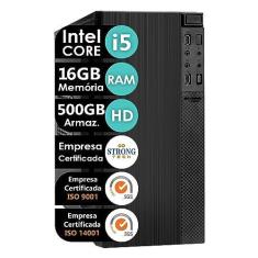 Imagem de Computador Intel Core i5 16GB HD 500GB 4 Núcleos Super Turbo Pc Hdmi Strong Tech