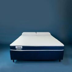 Imagem de Cama Box Com Colchão Casal Guldi Duplo D28 E 2 Travesseiros Guldi Soft