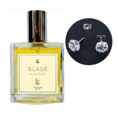 Imagem de Perfume Feminino Blasé + Brinco Prata Ponto de Luz 6mm