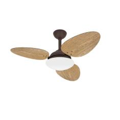 Imagem de Ventilador Teto Trevo Marrom 3 Pás Silencioso Ventax 220V